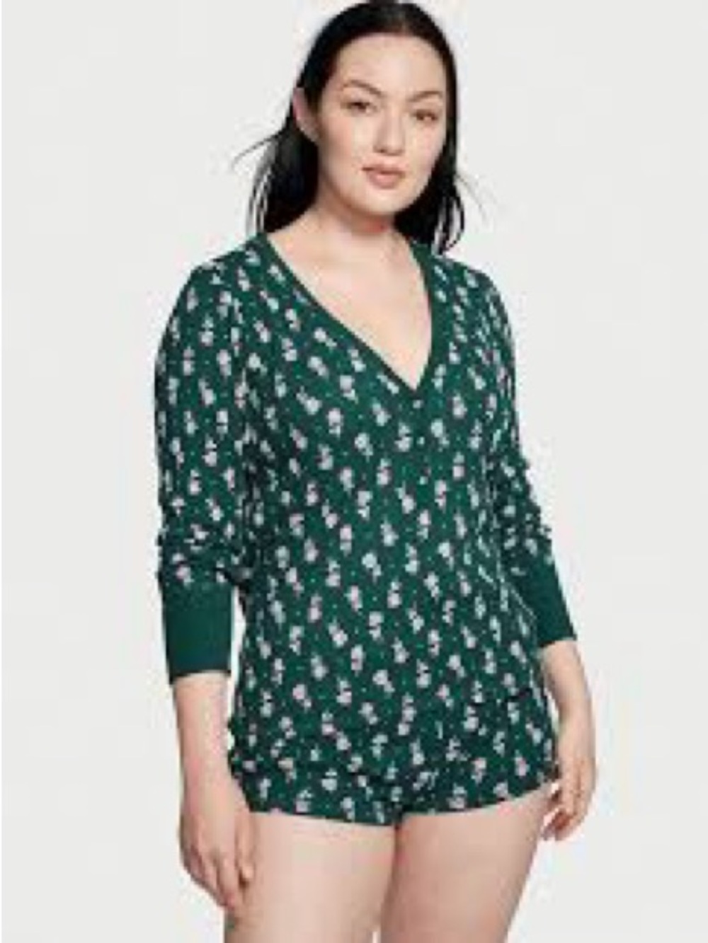 NWT Victoria’s Secret Floral Thermal Pajama Set – Size Large